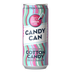 Candy Can Zero vattacukor ízű zero szénsavas üdítőital 330ml