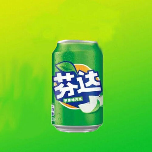 Fanta Green Apple zöld alma ízű üdítőital 330ml