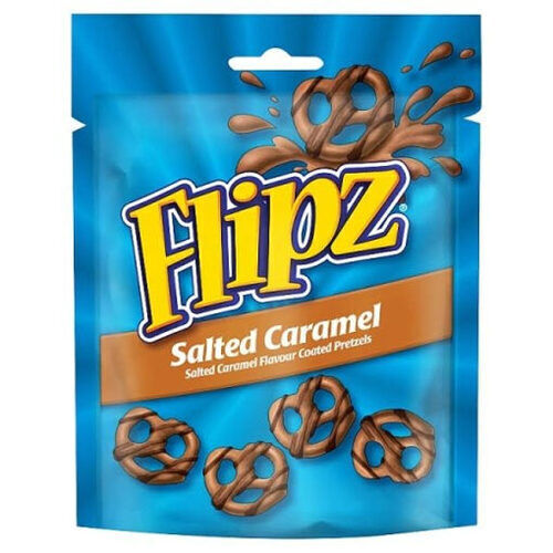 Flipz Salted Caramel Pretzels sós karamella ízű perecek 90g