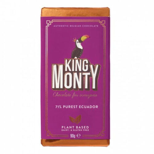 King Monty Pures Ecuador vegán táblás csoki 90g