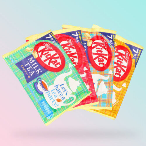 Kit Kat Milk Tea tejes tea ízű mini csokoládék 81