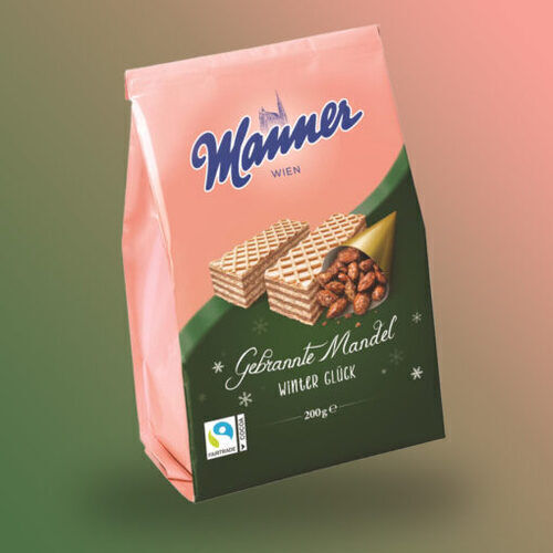 Manner pirított mandulás téli ostya 200g