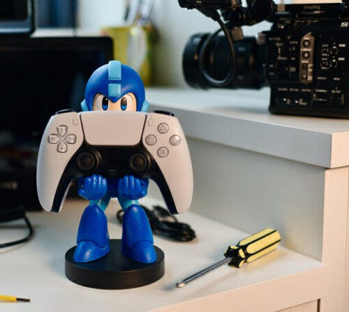 Mega Man telefon és konzol kontroller tartó figura töltéshez