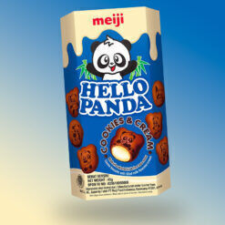 Meiji Hello Panda Cookies and Cream ízű keksz 42g