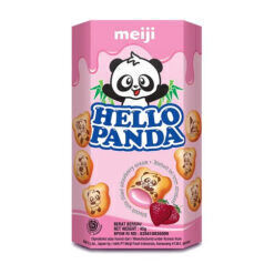 Meiji Hello Panda eper krémmel töltött keksz 42g