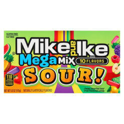 Mike and Ike Mega Mix savanyú-gyümölcsös cukorkák 141g