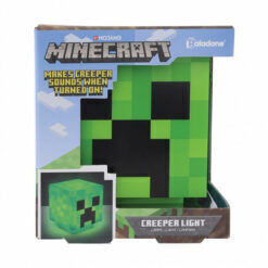 Minecraft Creeper fej lámpa