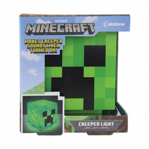 Minecraft Creeper fej lámpa
