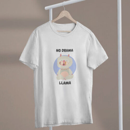 No Drama Llama fehér női póló