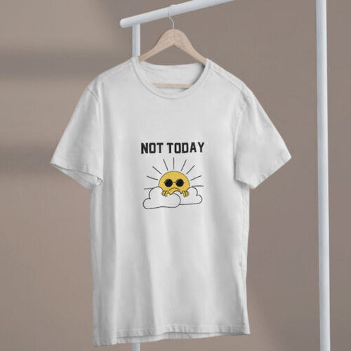 Not Today fehér férfi póló