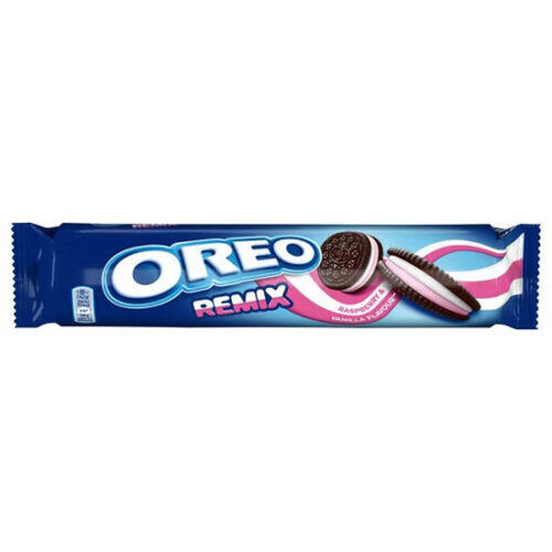 Oreo Remix málna-vanília ízű keksz 157g