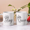 Queen és King koronás páros bögre