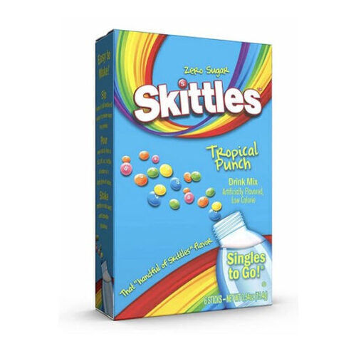 Skittles Tropical Punch trópusi puncs ízű italpor 6 db-os csomag