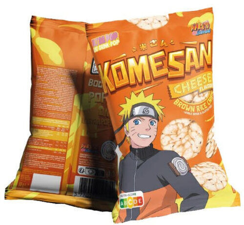 Ultra Pop Naruto Komesan Cheese rice chips - sajt ízű rizs chips 60g