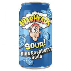 Warheads Blue Raspberry Soda kék málna ízű savanyú üdítőital 355ml