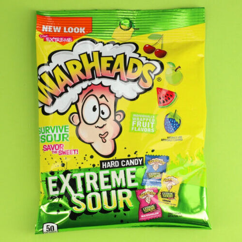 Warheads Extreme Sour extrém savanyú keménycukorka válogatás 28g