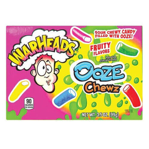 Warheads Ooze Chewz savanyú-gyömölcsös töltött cukorka (99g)