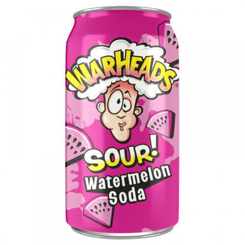 Warheads Sour Watermelon Soda görögdinnye ízű savanyú üdítőital 355ml