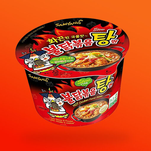 SamYang Buldak Pörkölt stílusú csípős csirke ramen tészta 120g