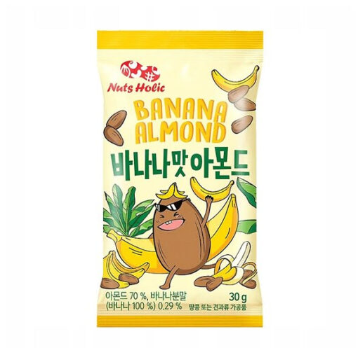 Nuts Holic Banana Almond banán ízű mandula 30g