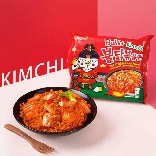 SamYang Buldak Kimchi csípős csirke ramen tészta 135g