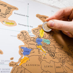 Scratch Map - kaparós térkép világutazóknak közepes változatban