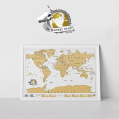 Scratch Map - kaparós térkép világutazóknak közepes változatban