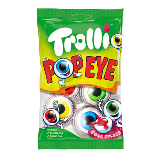 Trolli Pop Eye szemgolyó formájú gumicukor 75g