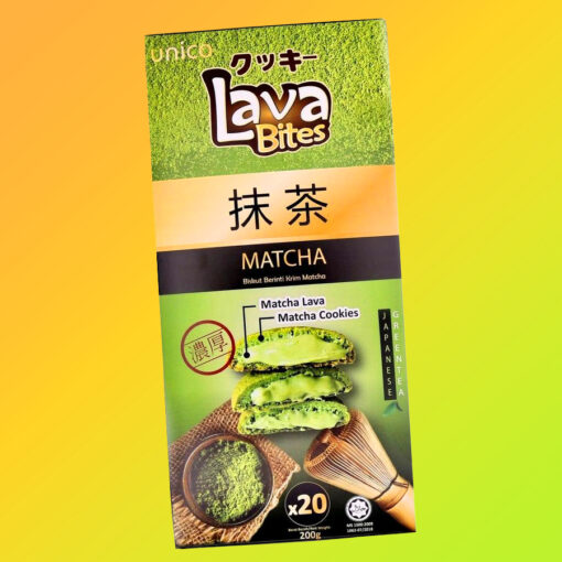 Unico Lava Bites Matcha krémmel töltött keksz 200g