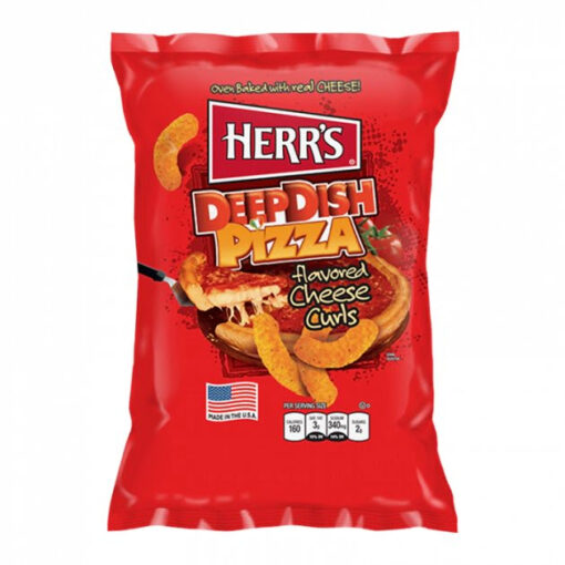 Herrs USA Deep Dish Pizza ízű chips 170g