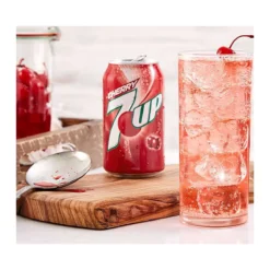 7Up Cherry cseresznye ízű szénsavas üdítő 355ml – 3. kép