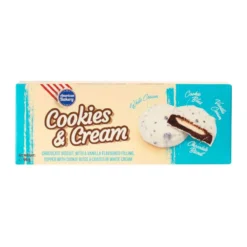 AB Cookies and Cream vaníliás tejbevonatos keksz 96g