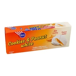 AB Cookies and Peanut White mogyorókrémes fehércsokis keksz 96g – 2. kép