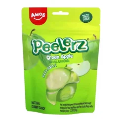 Amos Peelerz Green Apple zöldalma ízű hámozható gumicukor 65g