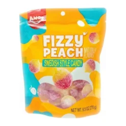Amos Swedish Style Candy Fizzy Peach svéd stílusú barack ízű gumicukor 270g