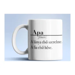 Apa-főnév fehér bögre
