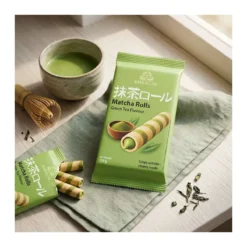 Bardollini Matcha Wafer Rolls matchakrémmel töltött ostyatekercs 120g