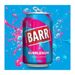Barr Bubblegum Zero rágógumi ízű szénsavas üdítőital 330ml