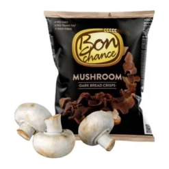 Bon Chance BreadCrisps Dark Bread with Mushrooms gombás fekete kenyérchips 120g
