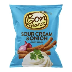 Bon Chance Fried Bread Sour Cream and Onion hagymás-tejfölös kenyérchips 150g – 2. kép