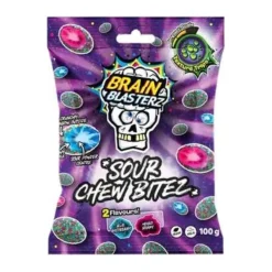 Brain Blasterz Sour Chew Bitez savanyú cukor 100g – 2. kép