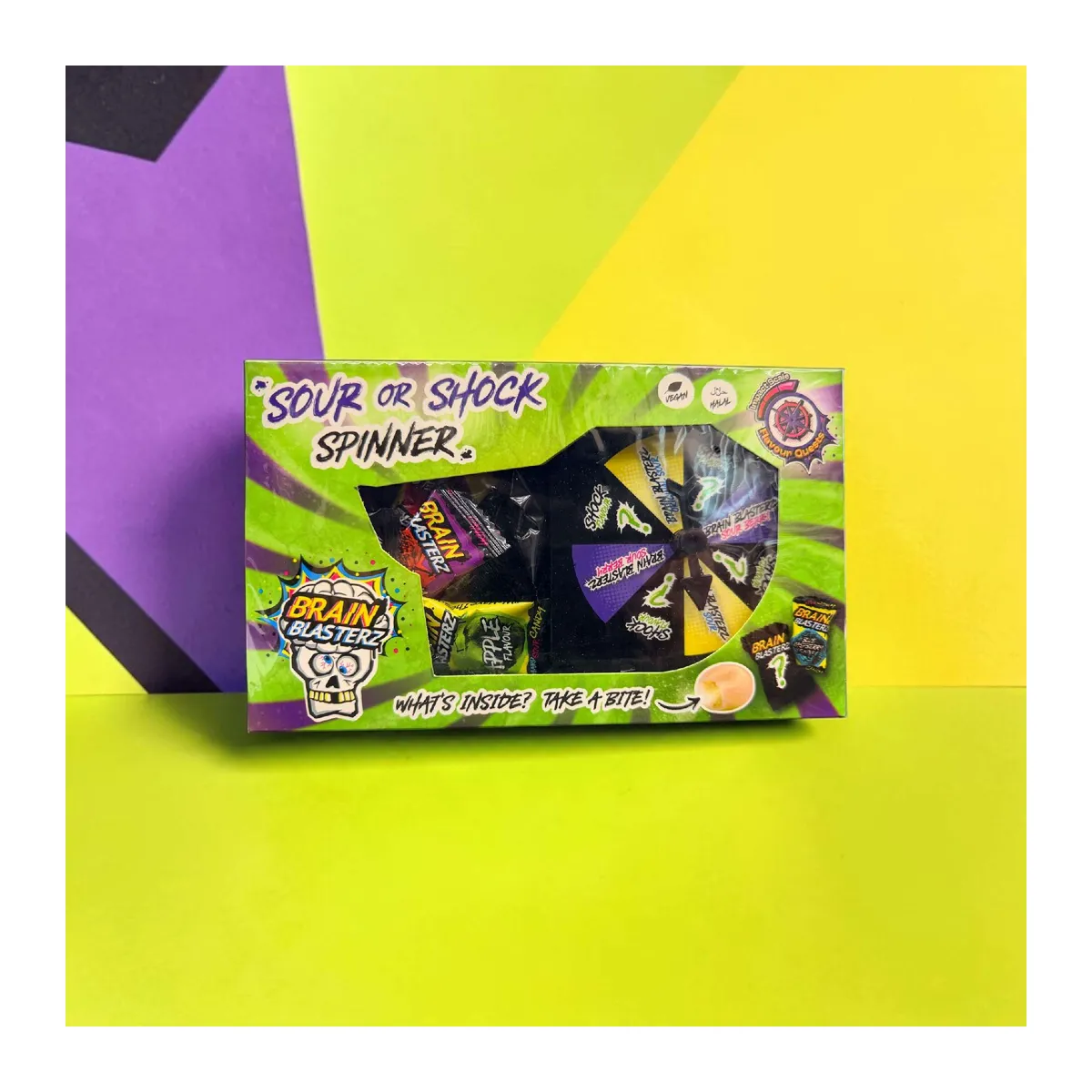Brain Blasterz Sour or Shock Spinner savanyú cukor rulett 48g