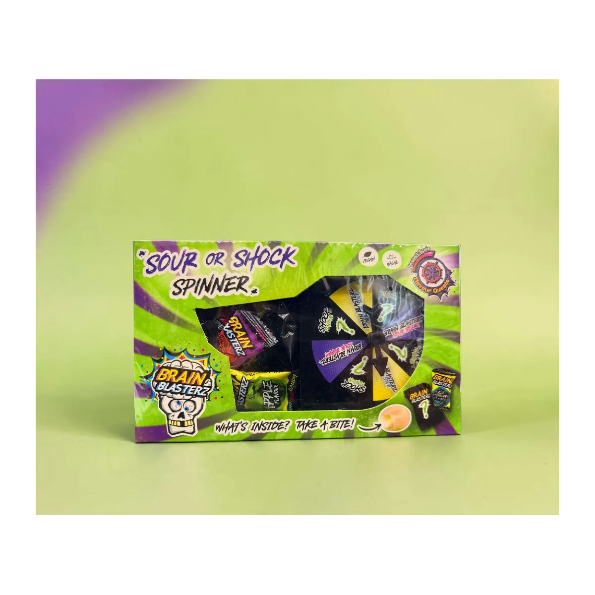 Brain Blasterz Sour or Shock Spinner savanyú cukor rulett 48g – 3. kép