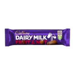 Cadbury Dairy Milk Fruit and Nut gyümölcsös és mandulás csokoládé szelet 49g