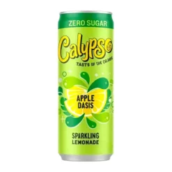 Calypso Apple Oasis Zero Sugar alma ízű szénsavas cukormentes limonádé 330ml