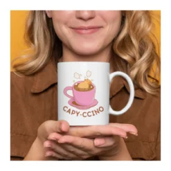 Capy-ccino capybara fehér bögre – 3. kép