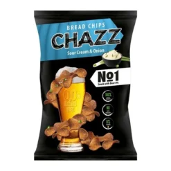 Chazz Bread Chips Sour Cream and Onion hagymás-tejfölös kenyérchips 100g – 2. kép