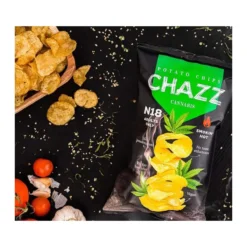 Chazz Cannabis Jalapeño ízű burgonyachips 90g – 2. kép