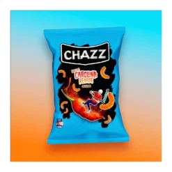 Chazz Crispy Corn Curls Cheezy Carolina Reaper ropogós csípős kukoricachips 100g