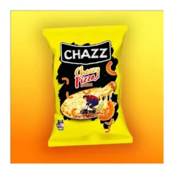 Chazz Crispy Corn Curls Cheezy Pizza ízű kukorica chips 100g